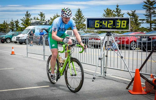 D&K's Scott Bourcier crossing the finish line.