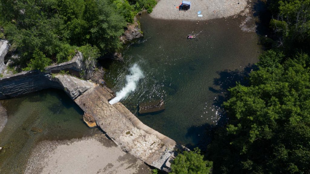 Existing conditions at the Cross Brothers Dam